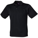 [HB475] Henbury Coolplus® polo shirt (2XS, Black)