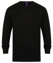 [HB725] Henbury Crew neck jumper (S, Black)