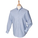 [HB510] Henbury Long sleeve classic Oxford shirt (S, Blue)