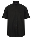 [HB595] Henbury Wicking antibacterial short sleeve shirt (S, Black)