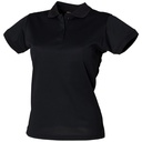 [HB476] Henbury Women's Coolplus® polo shirt (XS, Black)