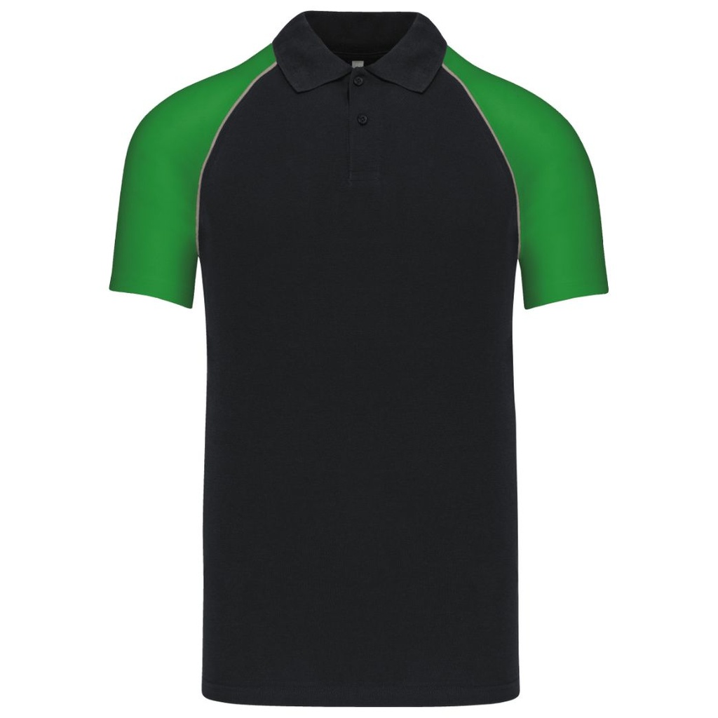 Kariban Polo baseball contrast polo shirt