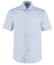[KK117] Kustom Kit Executive premium Oxford shirt short-sleeved (classic fit) (15, Light Blue)