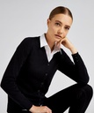 [KK354] Kustom Kit Women's Arundel v-neck cardigan long sleeve (classic fit) (6, Black)