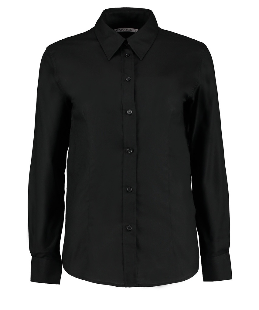 Kustom Kit Women's workplace Oxford blouse long-sleeved (tailored fit)
