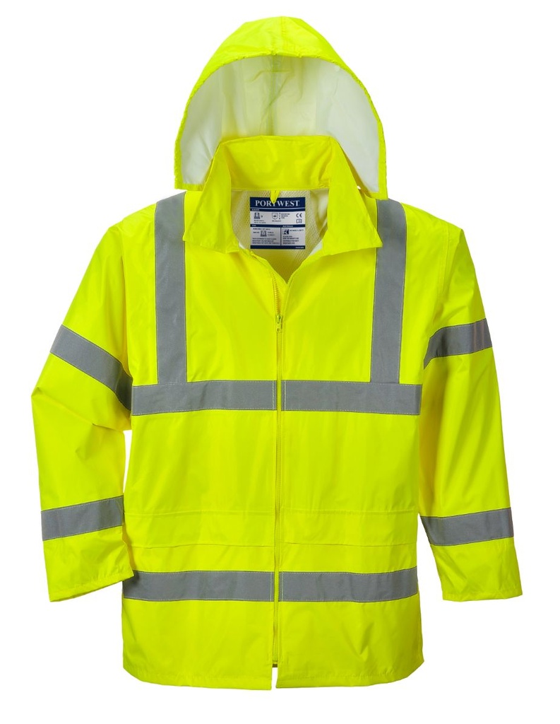 Portwest Hi-vis Yellow Rain Jacket (H440)