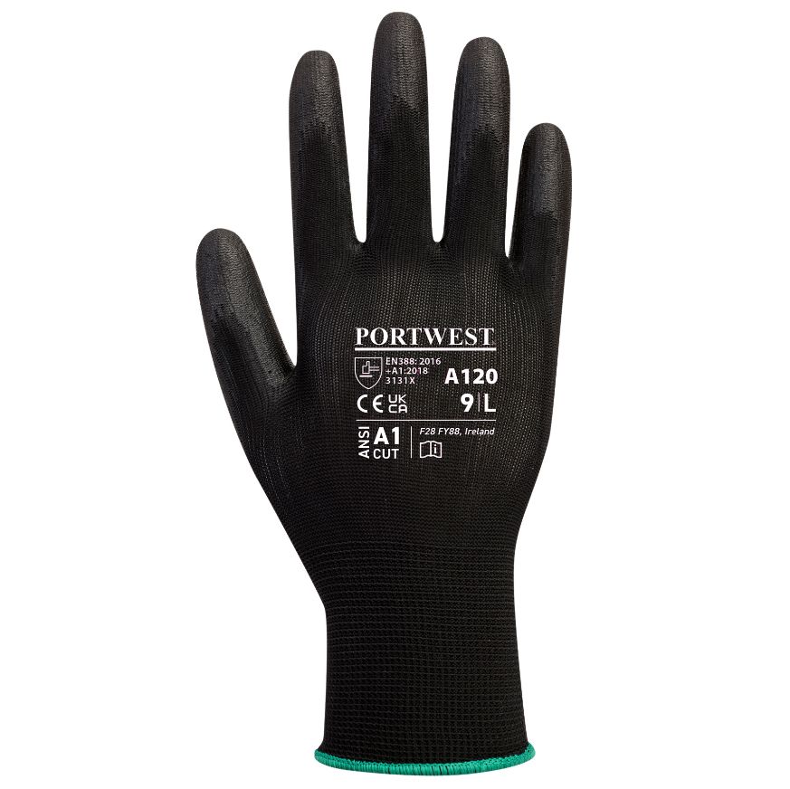 Portwest PU palm-coated glove (A120) (Pack of 12)