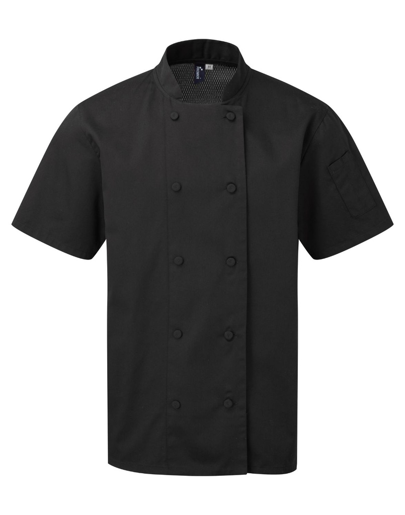 Premier Chefs coolchecker short sleeve jacket
