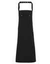 [PR132] Premier Chino cotton bib apron (Black)