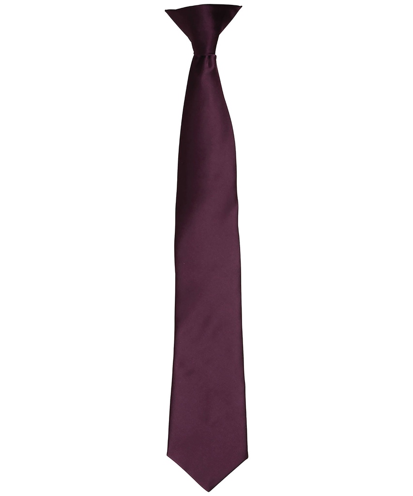 Premier Colours' satin clip tie