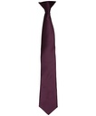[PR755] Premier Colours' satin clip tie (Aubergine)
