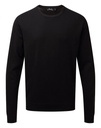 [PR692] Premier Crew neck cotton-rich knitted sweater (2XS, Black)
