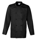[PR661] Premier Cuisine long sleeve chef's jacket (XS, Black)