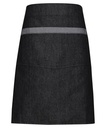 [PR128] Premier Domain contrast denim waist apron (Black Denim)
