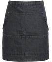[PR125] Premier Jeans stitch denim waist apron (Black Denim)