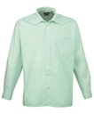 [PR200] Premier Long sleeve poplin shirt (14.5, Aqua)