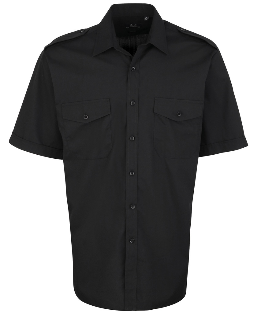 Premier Men's Short sleeve pilot shirt