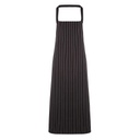 [PR110] Premier Striped bib apron (Black/Grey)