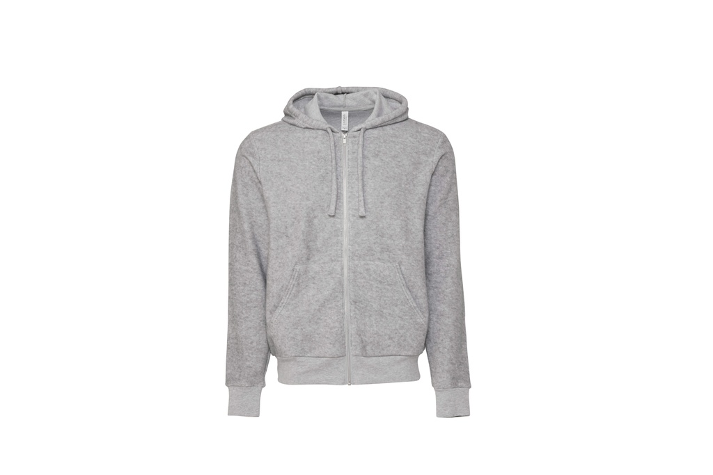 Bella Canvas Unisex sueded fleece full-zip hoodie