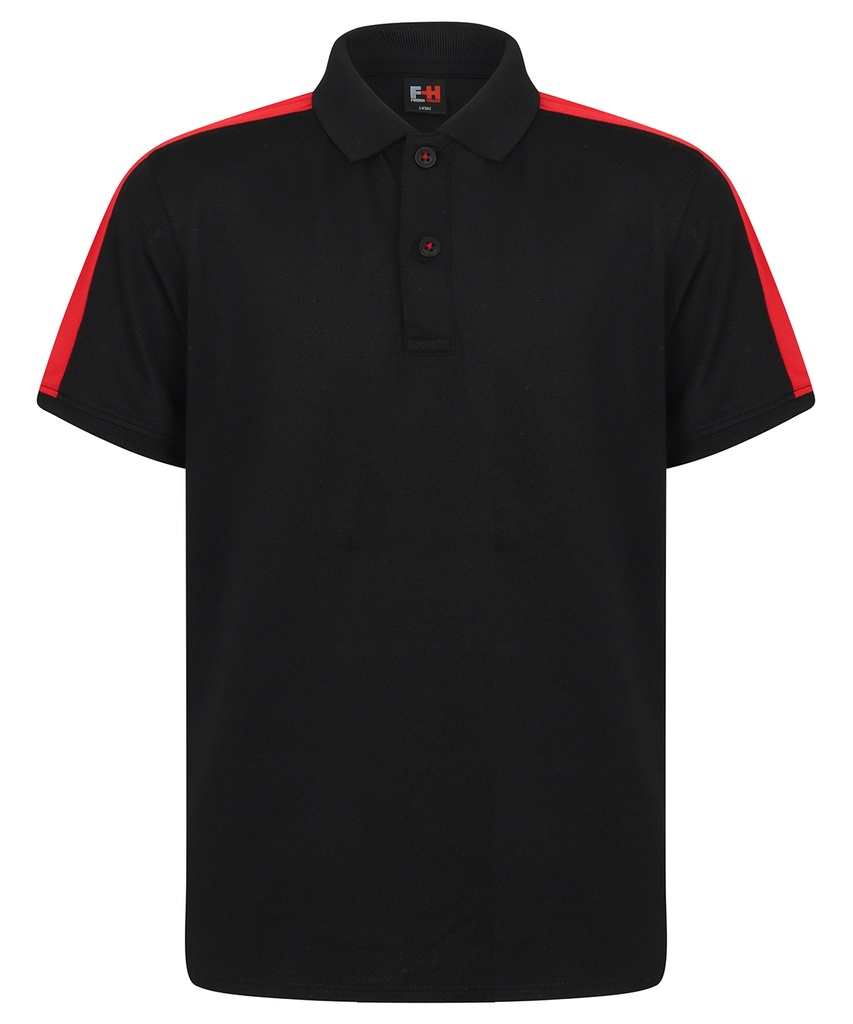 Finden & Hales Kids contrast panel polo