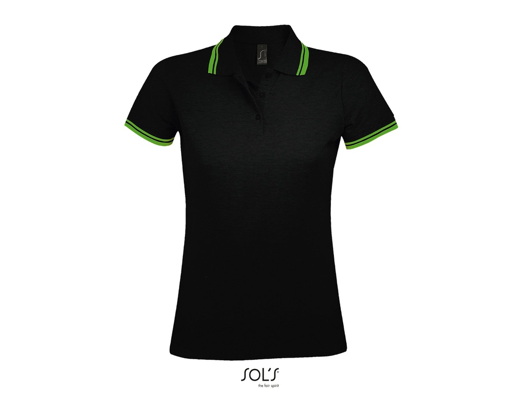SOL'S Ladies Pasadena Tipped Cotton Pique© Polo Shirt