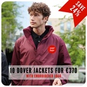[DOVER_DEAL] 10 Regatta Dover jackets (RG045) with logo for €370