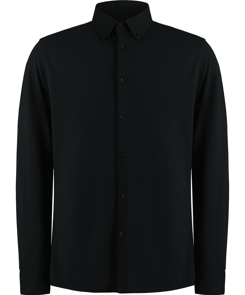 Kustom Kit Long sleeve Superwash® 60° piqué shirt (tailored fit)