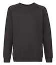 [SS871] Fruit of the Loom Premium 70/30 kids raglan sweatshirt (34, Black)