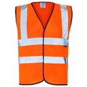 [35281-7] Supertouch Hi Vis Orange Velcro Vest (S)