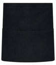 [BR505] Brand Lab Denim Waist Pocket Apron (Black Denim)