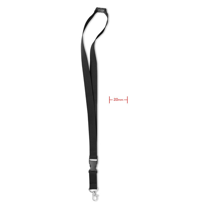 LANY Lanyard with metal hook, detachable buckle and safety breakaway