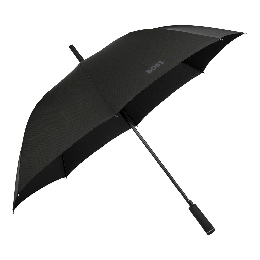 HUGO BOSS Double B Black & Gunmetal Umbrella