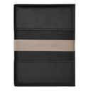 CERRUTI 1881 Delano Taupe & Black A5 Folder