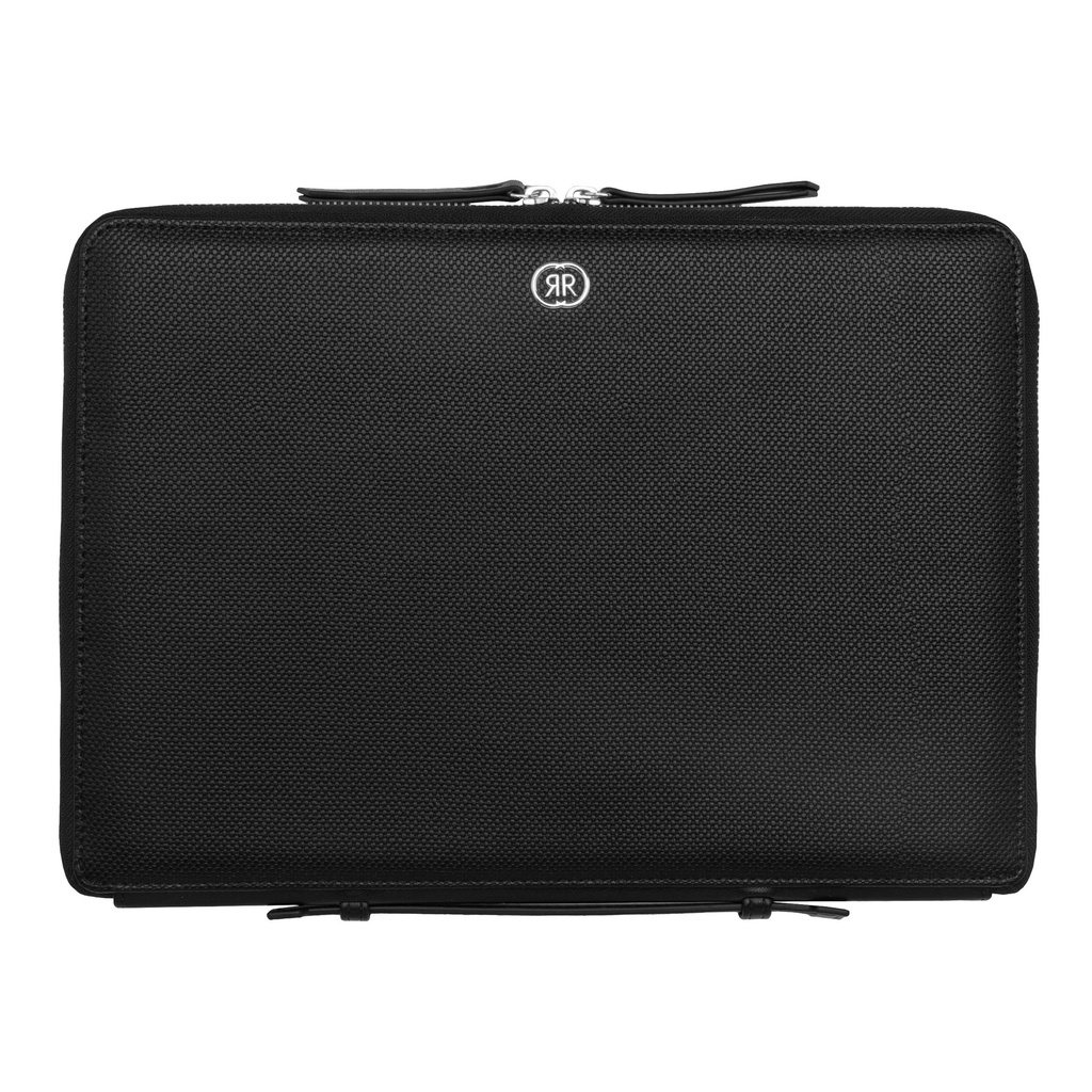 CERRUTI 1881 Regent Black Zipped A4 Conference Folder