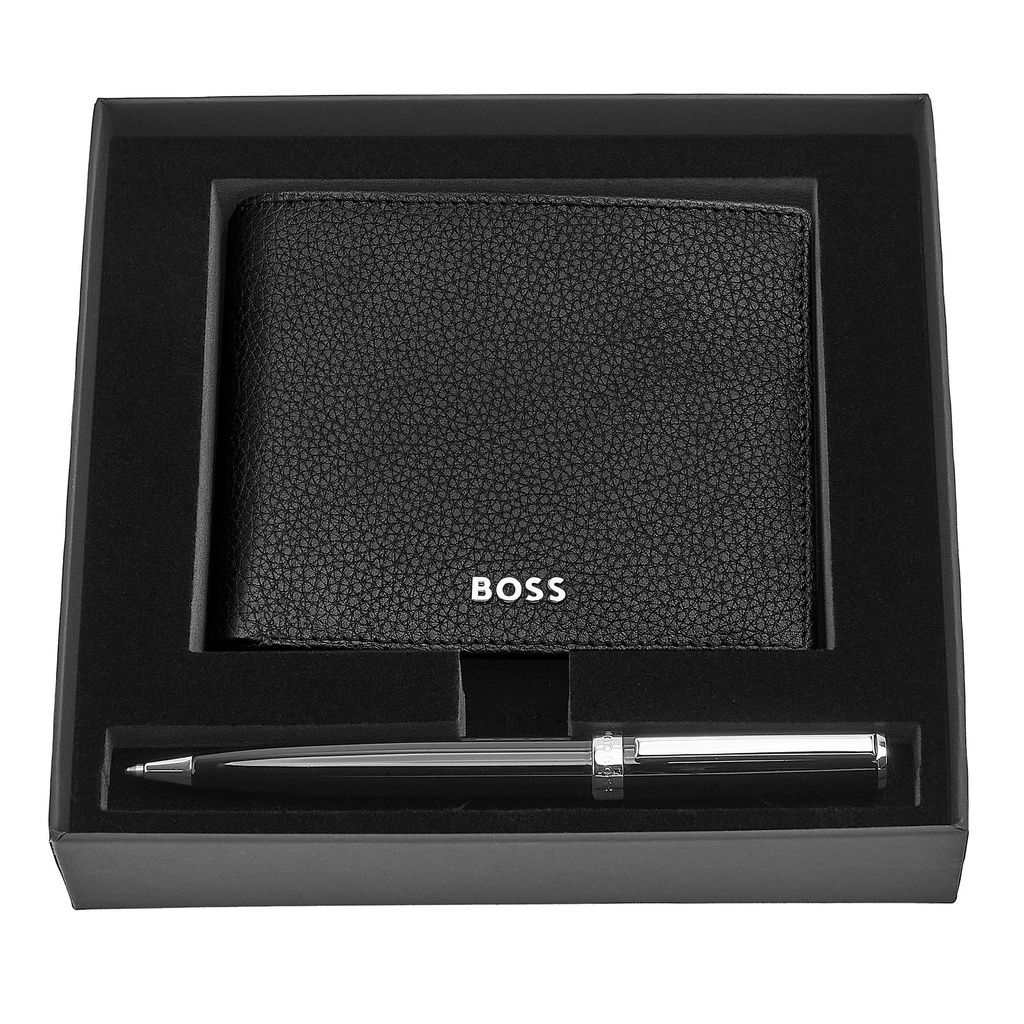 HUGO BOSS Ballpoint Pen & Wallet Set