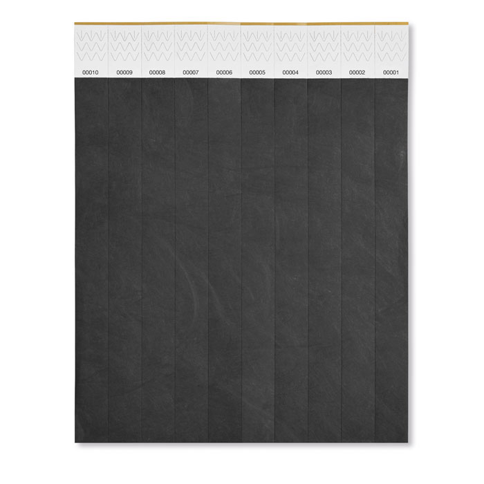 TYVEK Sheet of 10 Event Wristbands