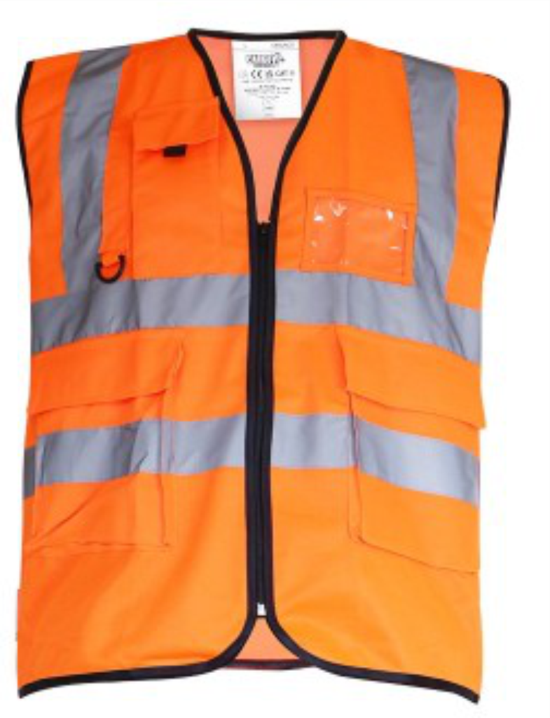 Cargo Hi-Vis Executive Vest Multi Pockets & ID Holder 1327
