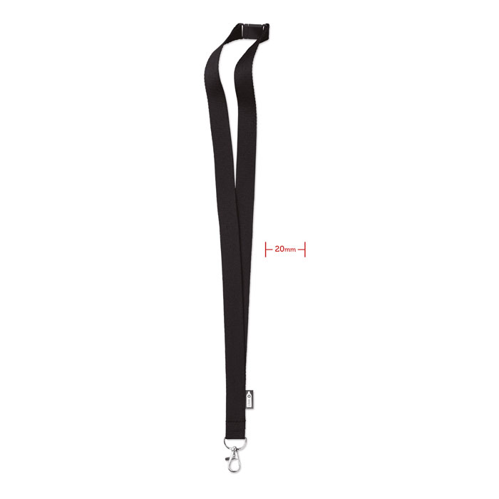 LANY RPET Lanyard with metal hook and safety breakaway