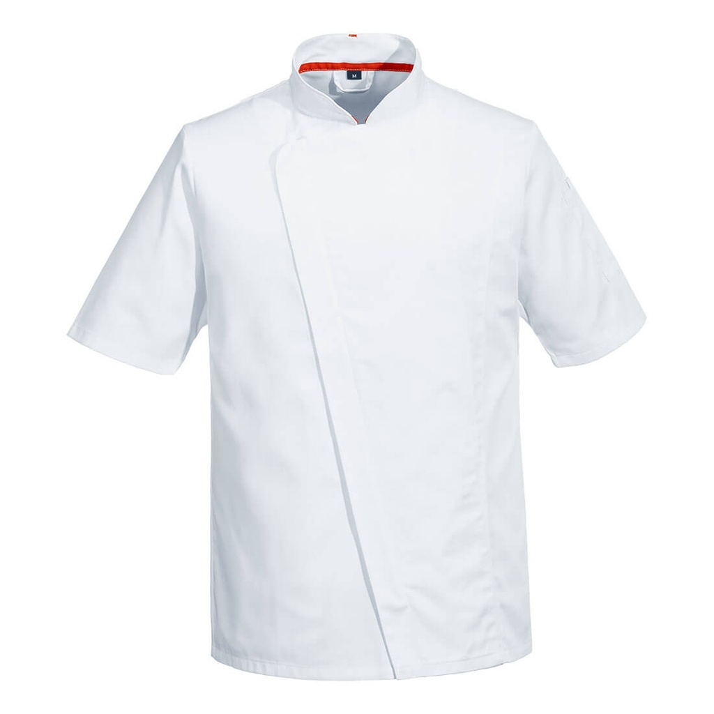 C739 - Chef's Mesh Air Pro Asymmetrical Jacket S/S