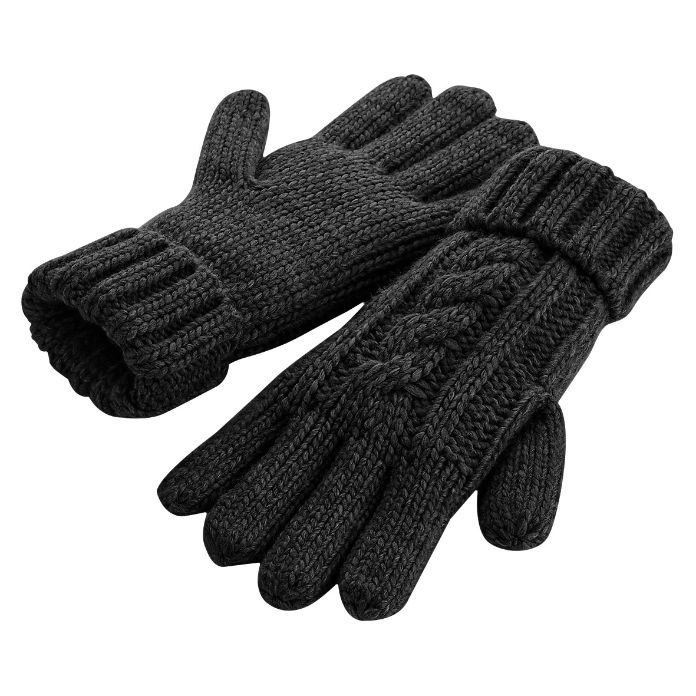 Beechfield Cable knit melange gloves