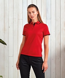 Premier Women's contrast Coolchecker® polo