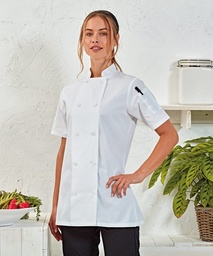 Premier Women's short sleeve chef's jacket
