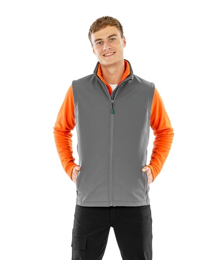 Result Genuine Recycled Men's recycled 2-layer printable softshell bodywarmer (R902M)
