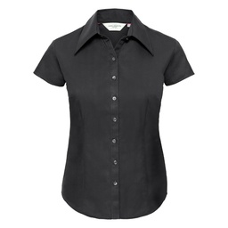 Russell Collection Women's cap sleeve Tencel® fitted shirt