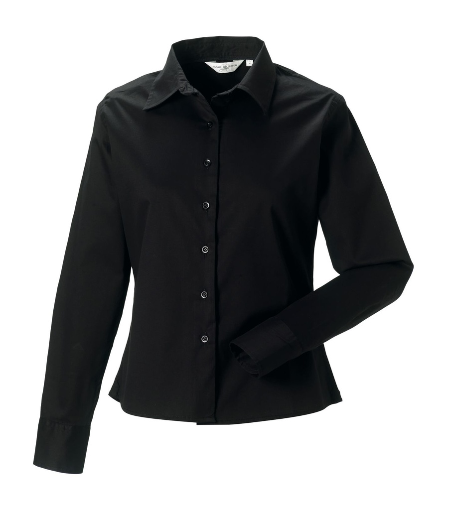 Russell Collection Women's long sleeve classic twill shirt