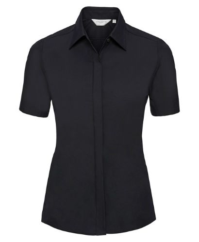 Russell Collection Women's short sleeve ultimate stretch shirt