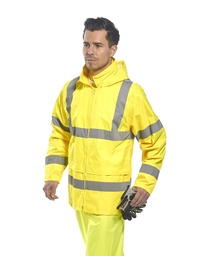 Portwest Hi-vis Yellow Rain Jacket (H440)