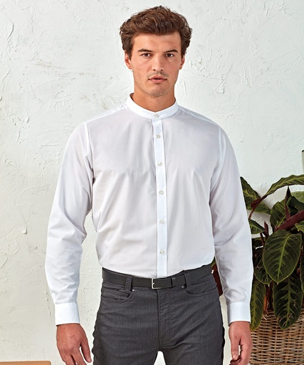 Premier Banded collar grandad long sleeve shirt
