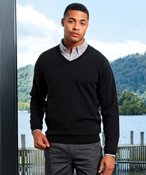 Premier V-neck knitted sweater