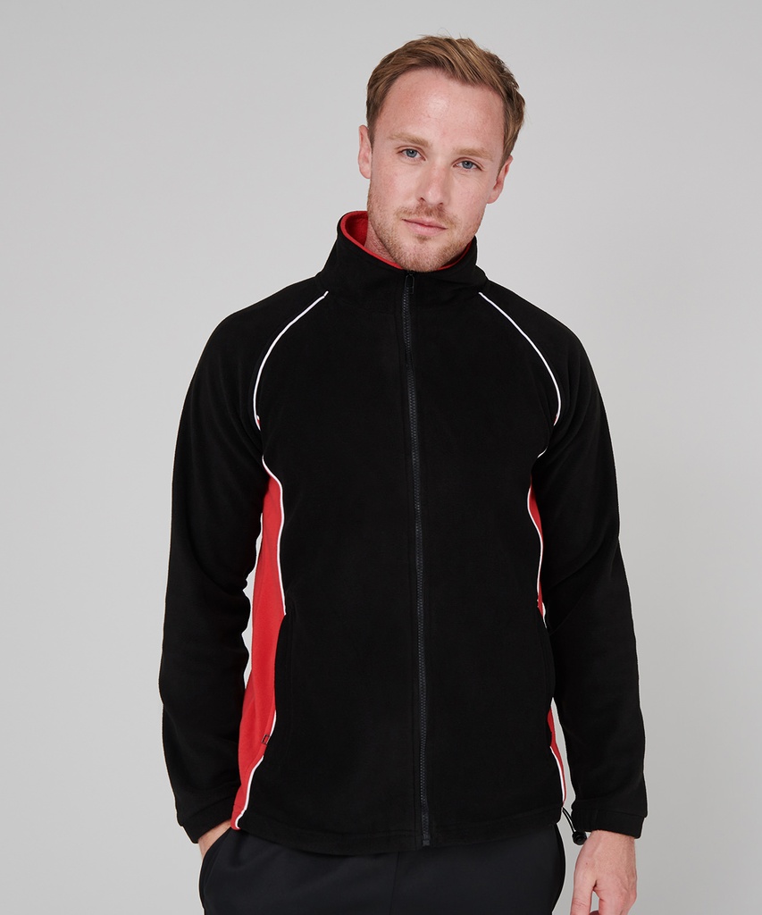 Finden & Hales Piped microfleece jacket